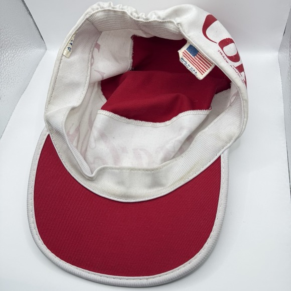 Vintage Coca Cola Soda Coke Painters Cap Hat 80s Pop Culture Hipster Red/White - Picture 4 of 9